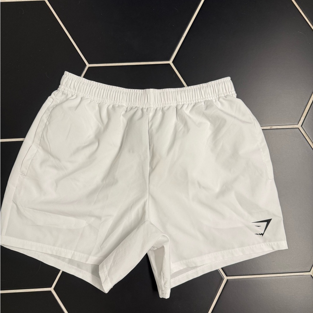 White Gymshark 5” Men's Shorts